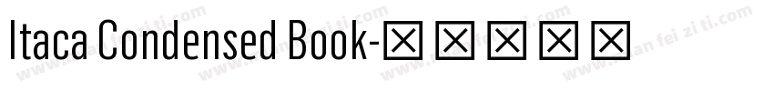 Itaca Condensed Book字体转换